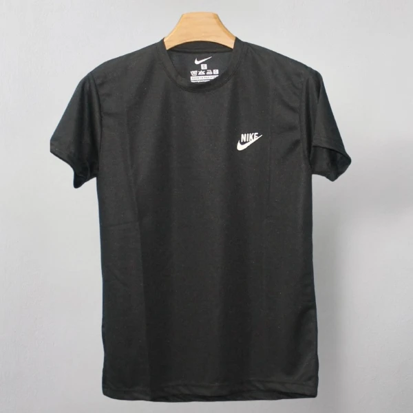 Nikee Men's White Swoosh Sports T-shirt